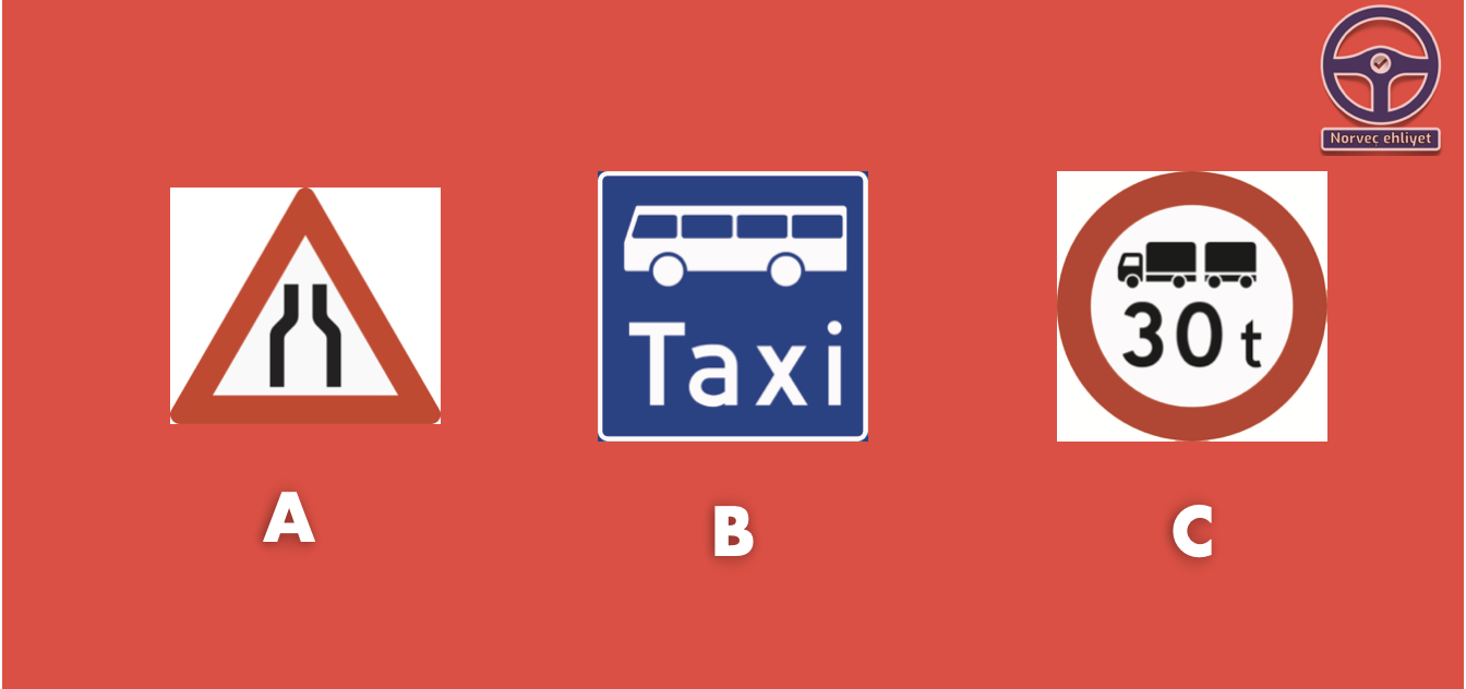 trafik işaretleri karışık